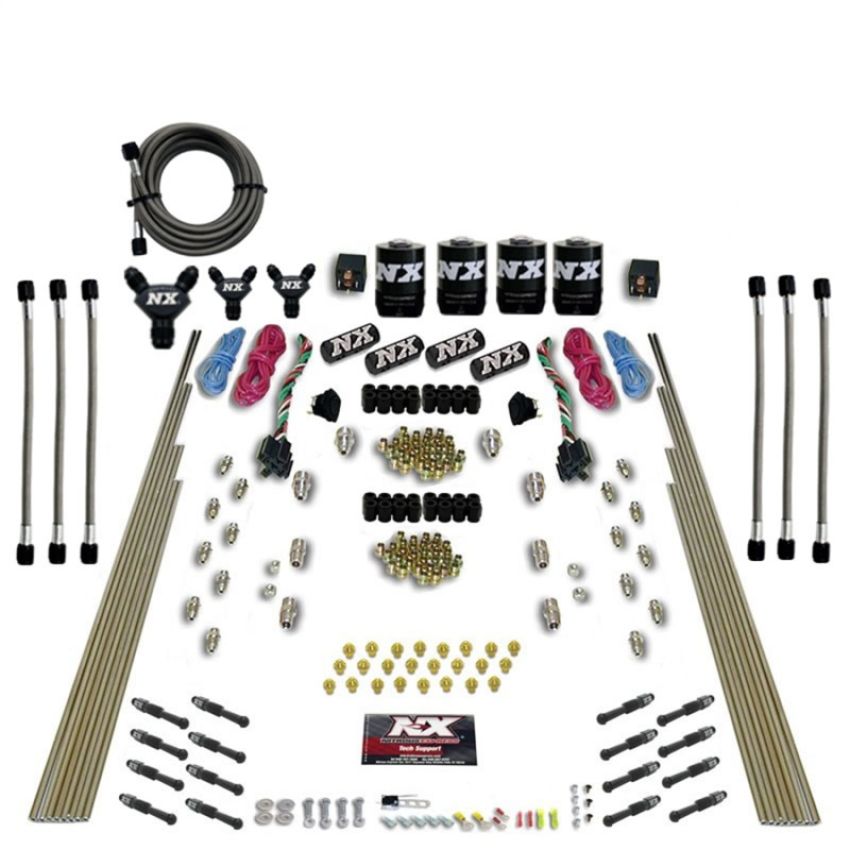 Nitrous Express 93106-00 8 CYL DRY DIRECT PORT, DUAL STAGE, 4 SOLENOIDS, WITHOUT BOTTLE (200-600HP)