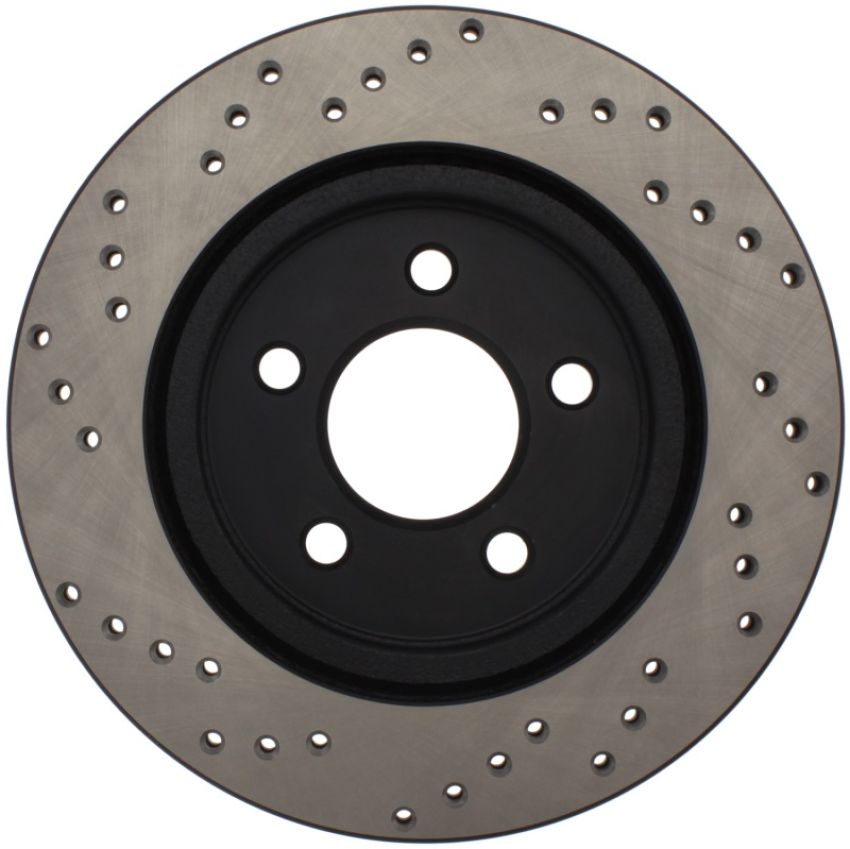 Stoptech 128.61087L 05-10 Ford Mustang V6/4.0L / GT V8/4.6L Cross Drilled Left Rear Rotor