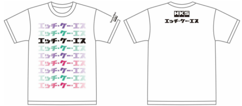 HKS 51007-AK659 T-SHIRT KATAKANA WHITE L
