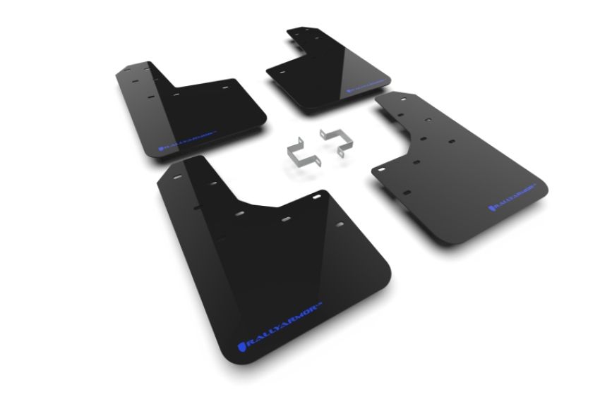 Rally Armor MF123-UR-BLK-BL Black Mud Flap/Blue Logo