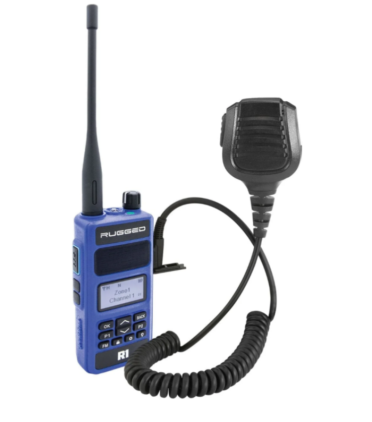 Rugged Radios R1-G BUNDLE - Rugged R1 - Business Band Two Way Handheld Radio - with Hand Mic