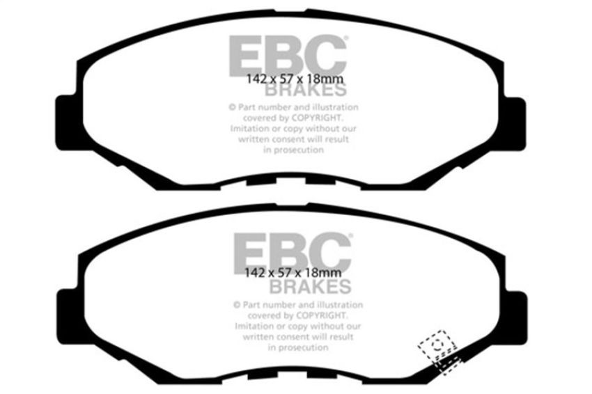 EBC Brakes DP31655C Redstuff Ceramic Low Dust Brake Pads