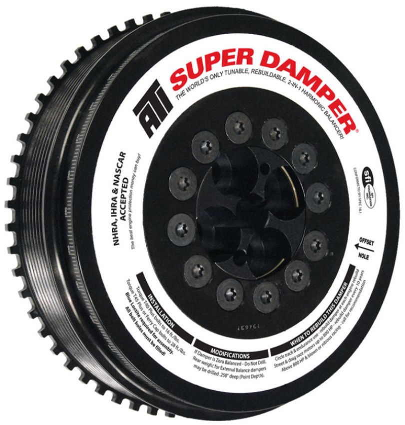 ATI ATI917375 Damper - 7.98in - Steel - 8 Grv - Cummins - 07.5-15 6.7L w/Reluctor Wheel - 3 Ring Hvy - Diesel