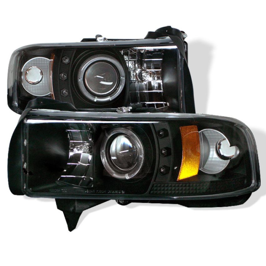 SPYDER 5010087 Projector Headlights - LED Halo - Black