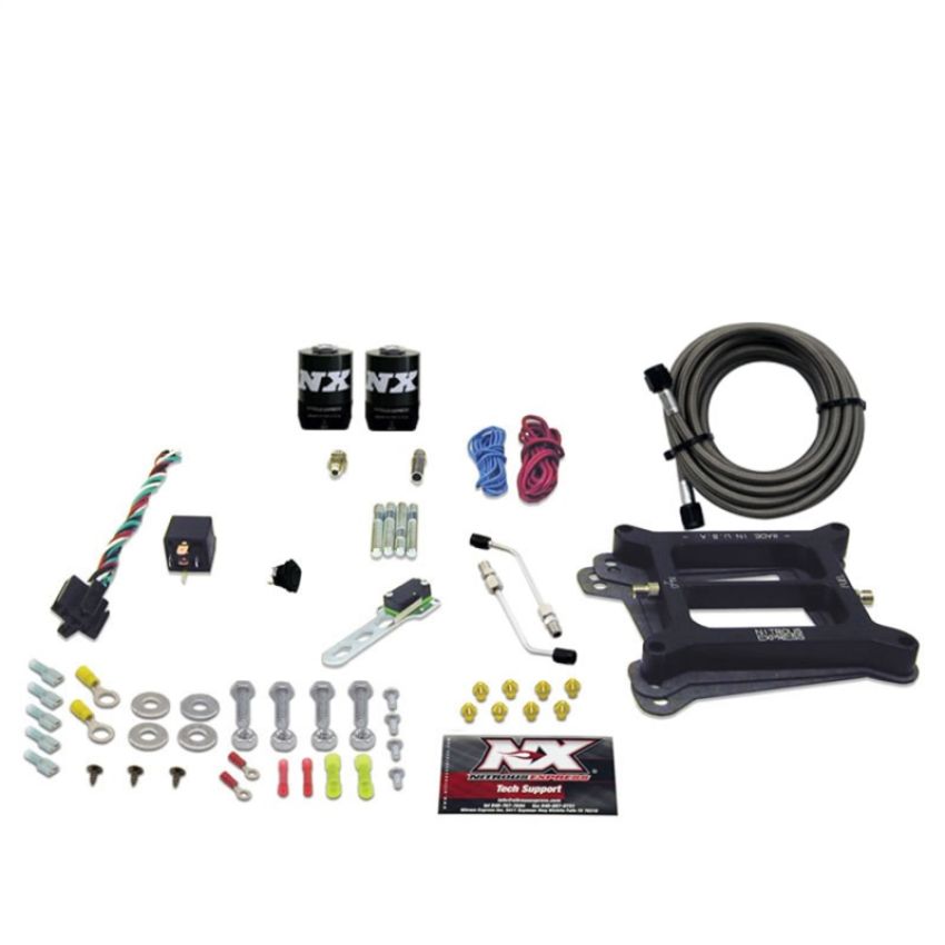 Nitrous Express 50045-00 4150 4-BBL/ALCOHOL (100-200-300-400-500HP) LESS BOTTLE
