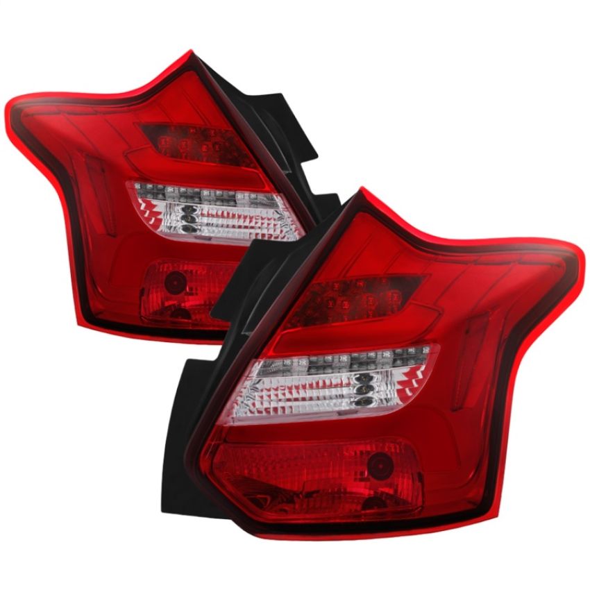 SPYDER 5085153 LED Tail Lights - Red Clear