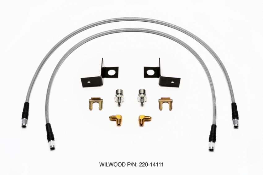Wilwood 220-14111 Flexline Kit 30 inch -3 3/8-24 IF 1/8 NPT 90 Degree