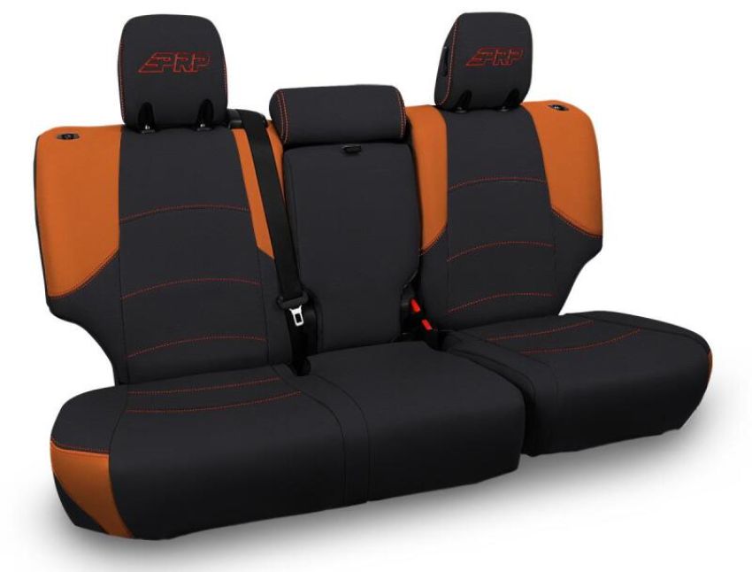 PRP Seats B067-05 PRP 11-24 Toyota 4Runner Rear Bench Cover - 5-seat model - Black/Orange