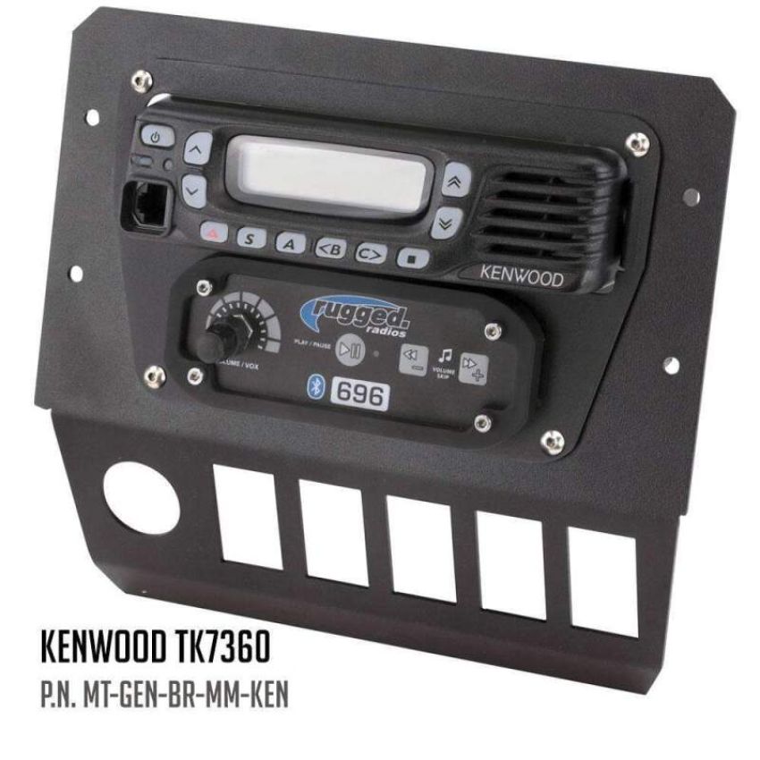 Rugged Radios MT-GEN-BR-MM-MOTO Polaris General Multi Mount Kit for Radio and Intercom Motorola CM300D/Vertex VX2200