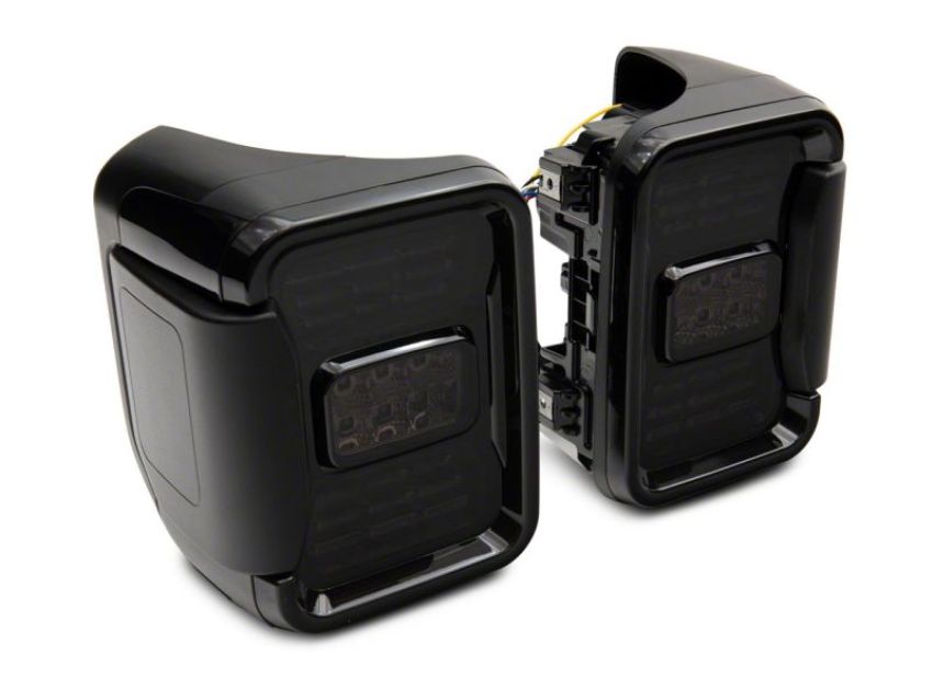 Raxiom JG10568 20-23 Jeep Gladiator JT Axial Series LED Tail Lights- Blk Housing (Smoked Lens)