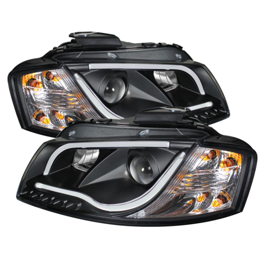 SPYDER 5071934 Projector Headlights - Light Tube - DRL - Black