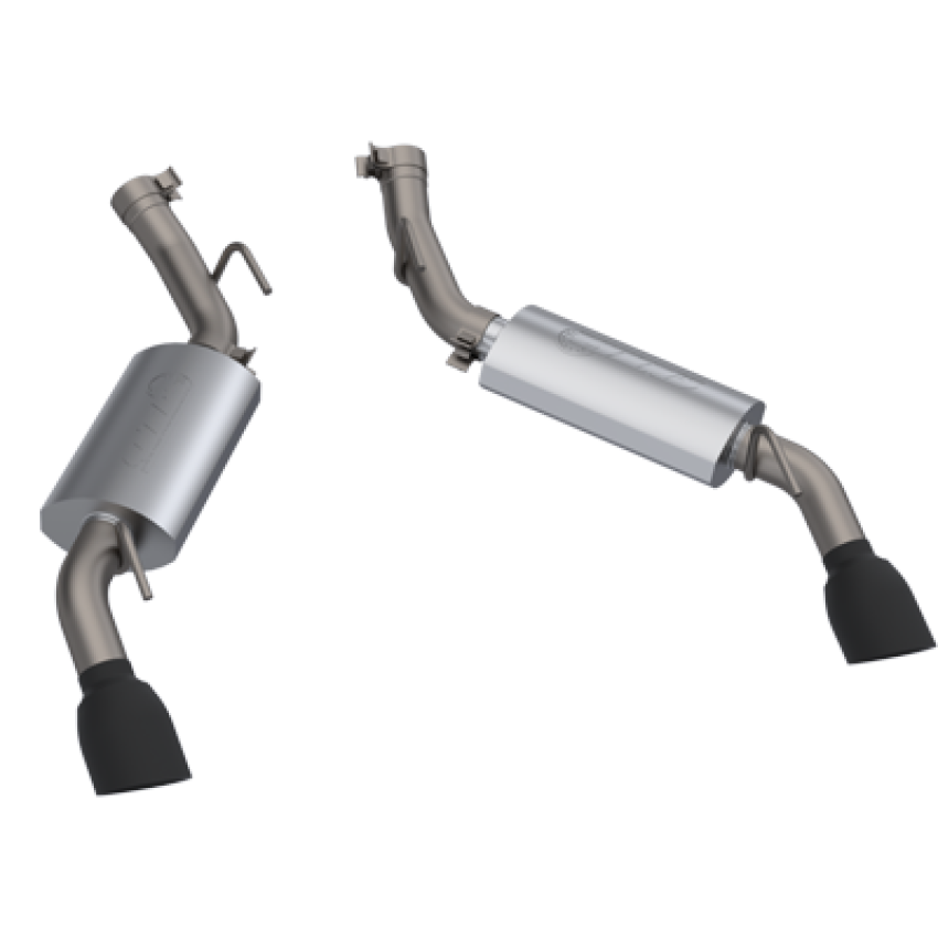 QTP 600116B 2016-2024 Chevrolet Camaro SS 6.2L  AR3 Dual Tip Axle Back Black Tips
