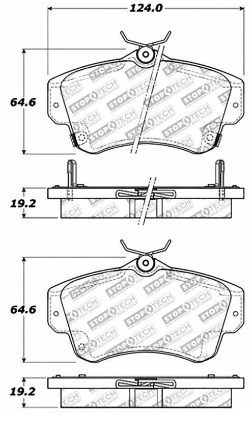 Stoptech 305.08410 Street Select Brake Pads - Front