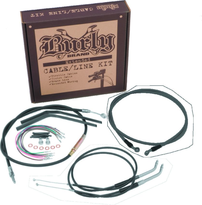 Burly Brand B30-1124 Control Kit ABS 14in - Back