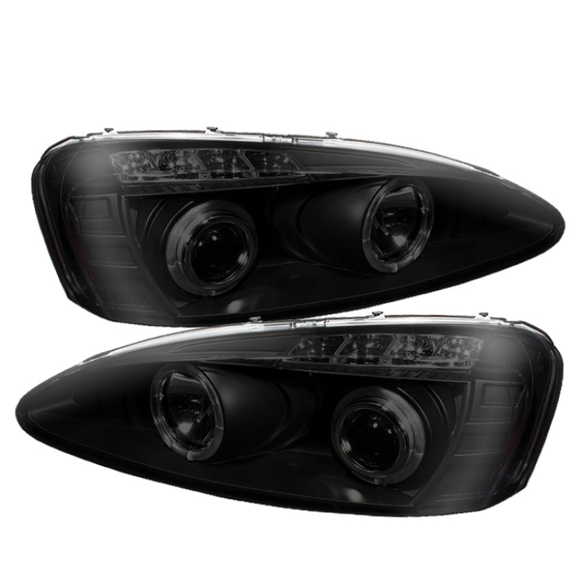 SPYDER 5078629 Projector Headlights - LED Halo - Black Smoke