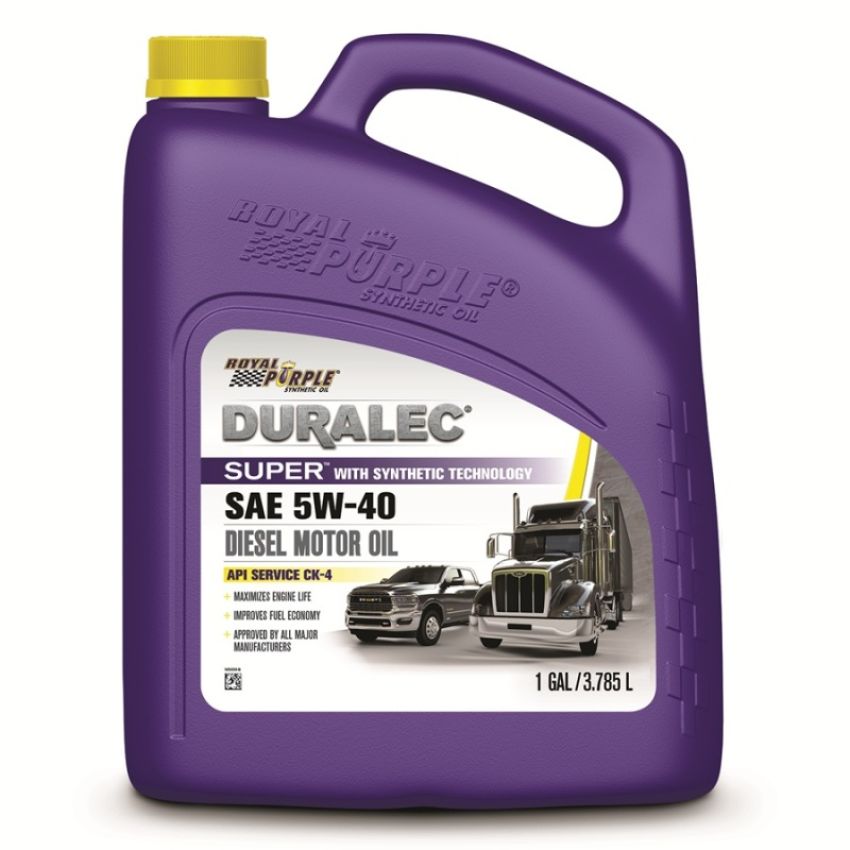 Royal Purple 80540 Duralec Super Diesel 5W-40 CK-4 Motor Oil - 1 Gallon