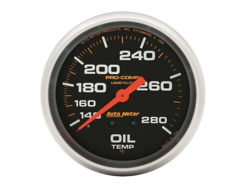 AUTOMETER ATM5443 140-280 Oil Temp Gauge with 12ft Capillary Tube