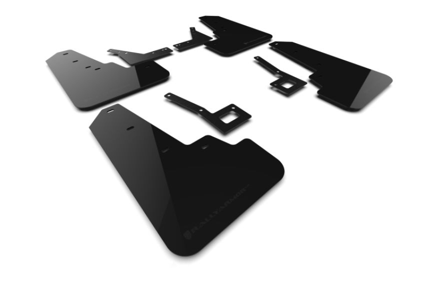 Rally Armor MF98-UR-BLK-MBK Black Mud Flap/Metallic Black Logo
