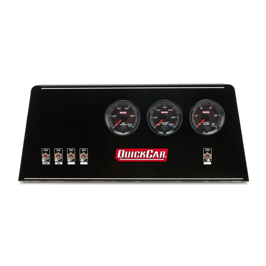 QUICKCAR RACING PRODUCTS QRP69-812-038 NE Mod Dash Panel Rdline OP/WT/FP Sng Ignition