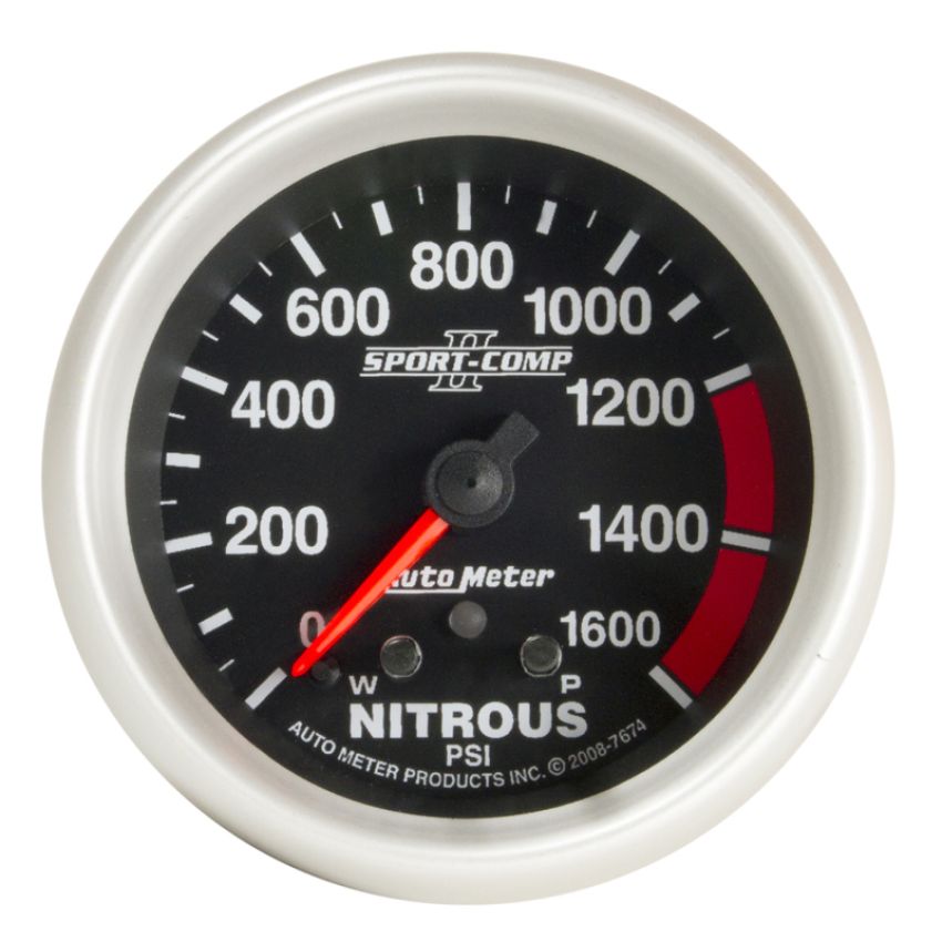 AutoMeter 7674 GAUGE, NITROUS PRESS, 2 5/8