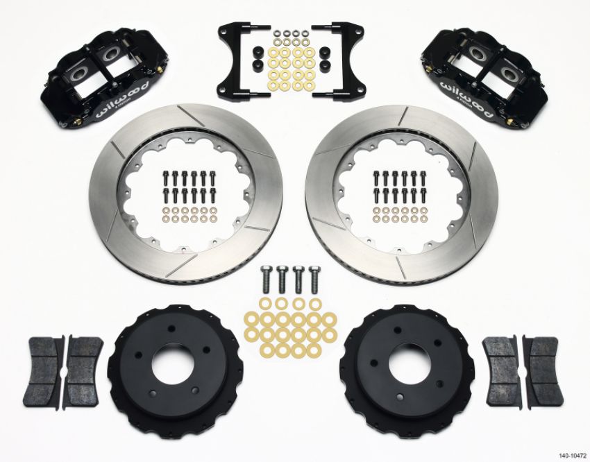 Wilwood 140-10472 Narrow Superlite 4R Rear Kit 14.00in 65-82 Corvette C2/C3
