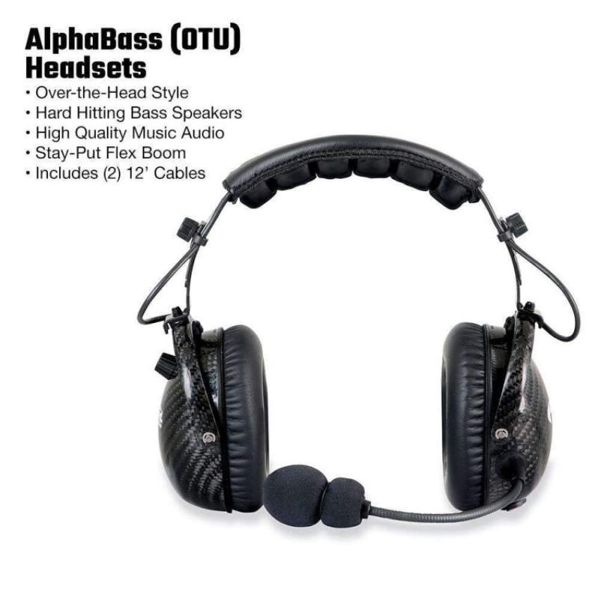 Rugged Radios SS-M1-H28 Single Seat Kit with Digital Radio AlphaBass Headset