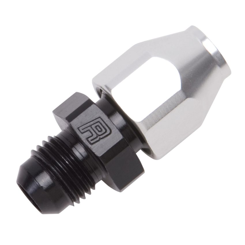 RUSSELL RUS639213 #6 Male 37 Deg to 3/8in Tube Black/Silver