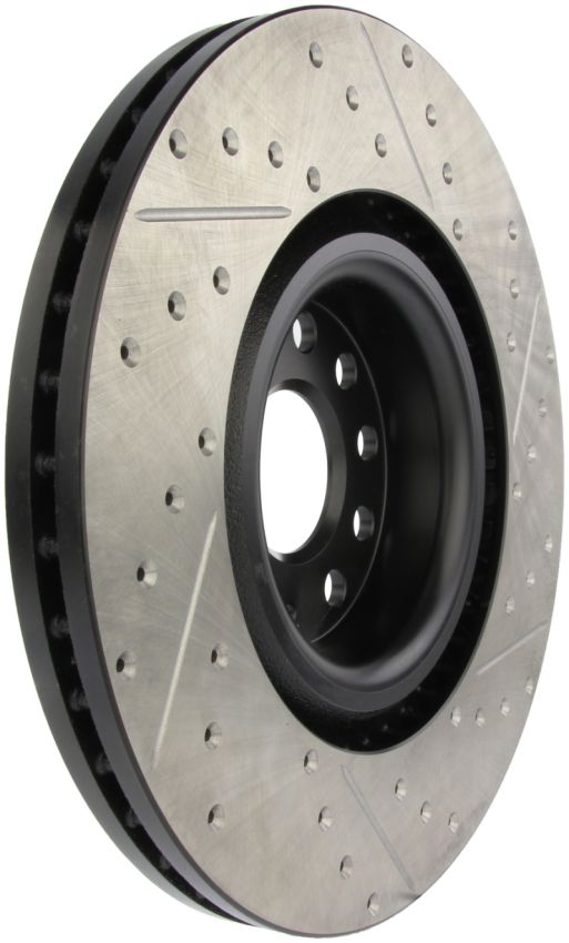 Stoptech 127.33112R 09 VW Passat CC / 06-09 Passat Slotted & Drilled Right Front Rotor