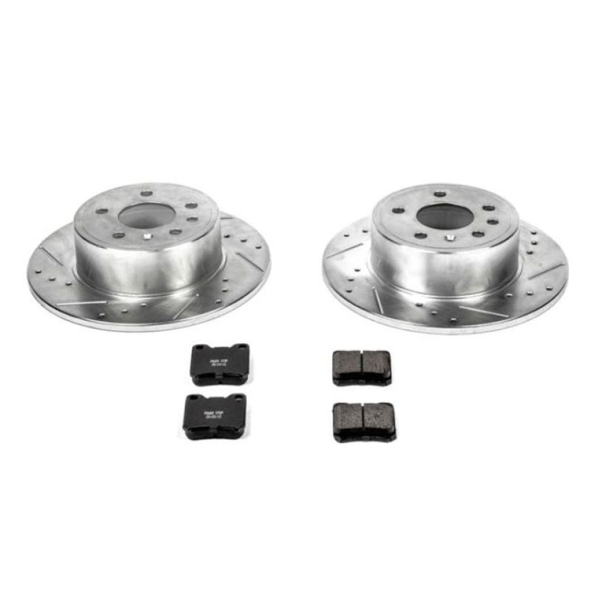 PowerStop K831 Z23 Daily Driver Carbon-Fiber Ceramic Brake Pad and Drilled & Slotted Rotor Kit