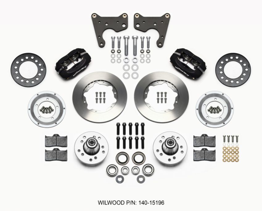 Wilwood 140-15196 Forged Dynalite Front Kit 11.00in 65-72 CDP C Body -Drum