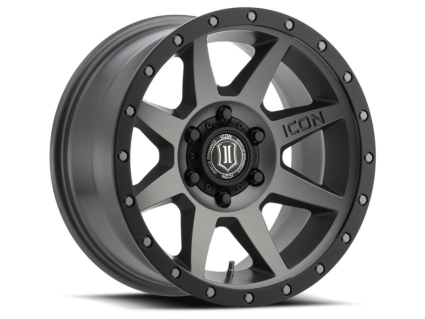 ICON Rebound 18x9 6x5.5 25mm Offset 5.75in BS 95.1mm mm Bore Titanium Wheel