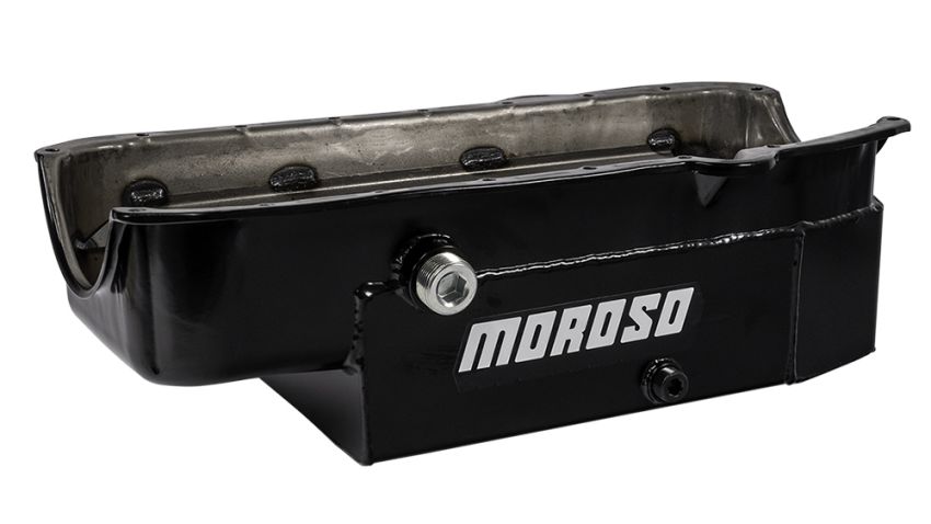 MOROSO MOR21325 SBC 8qt CT Oil Pan - LH Dipstick