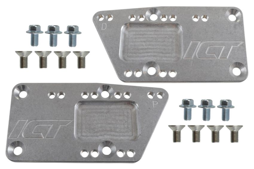 ICT BILLET ICT551628 SBC LS Conversion Motor Mount Adjustable Plate