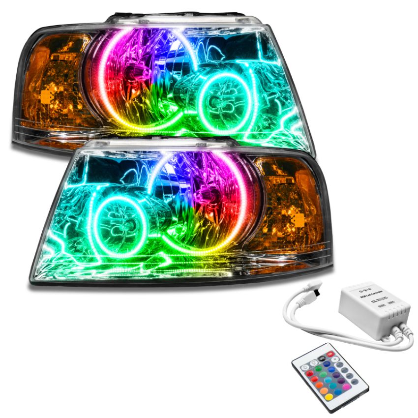Oracle Lighting 7153-504 SMD Pre-Assembled Headlights, Chrome Bezel, ColorSHIFT(tm) - Simple