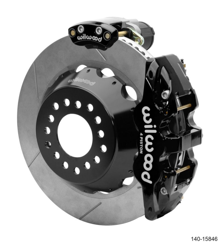 Wilwood 140-15846 Narrow Superlite 4R Rear P-Brk Kit AERO4 14.00in Rotor Big Ford New Style 2.50in Offset