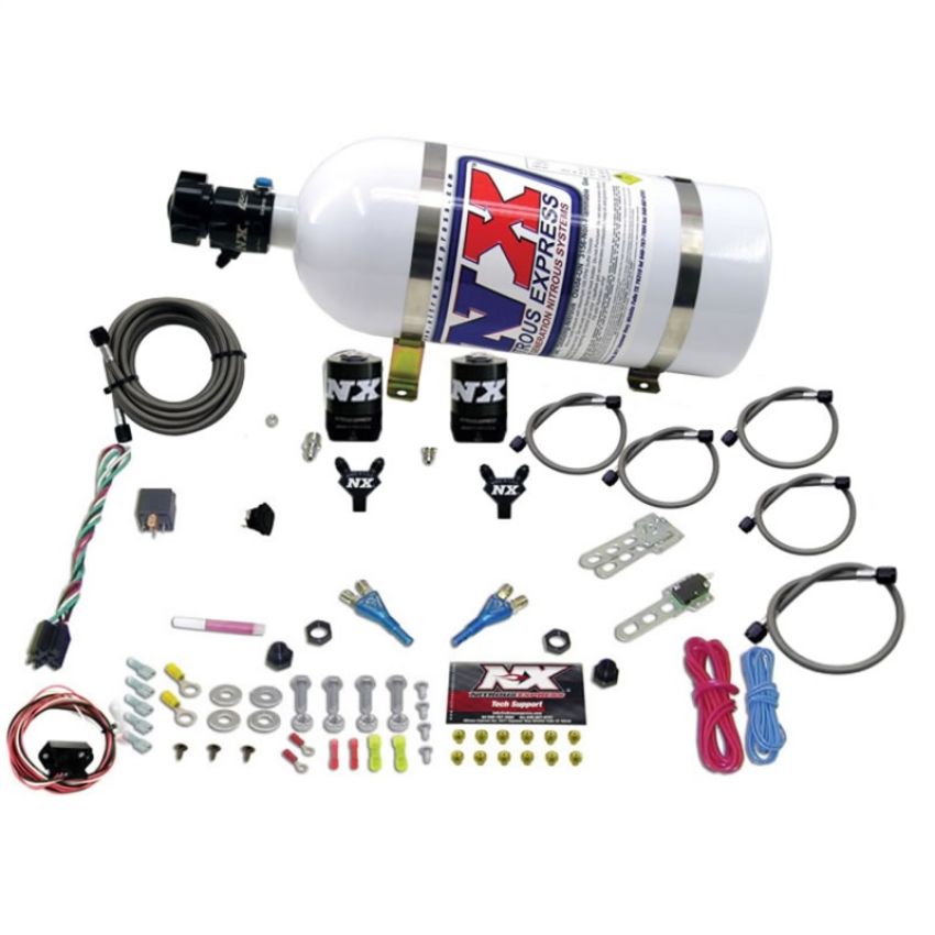 Nitrous Express 20716-10 NISSAN / INFINITY DUAL NOZZLE (35-150HP) W/ 10LB BOTTLE