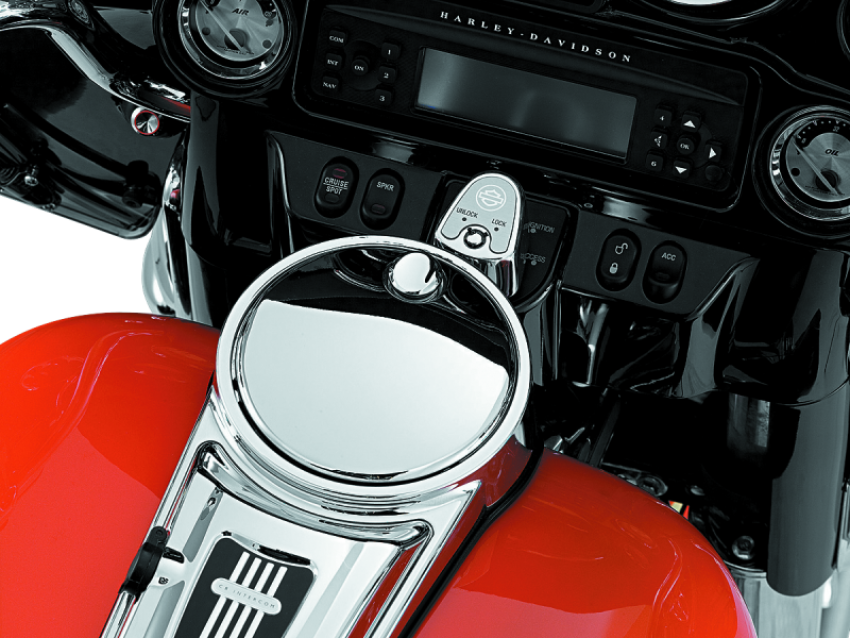 Kuryakyn 1467 Push-Button Fuel Door Latch Chrome