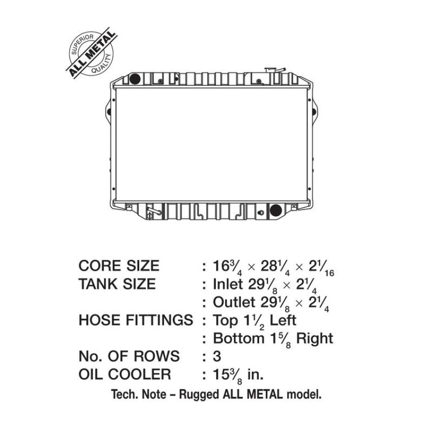 CSF 2517 Radiator