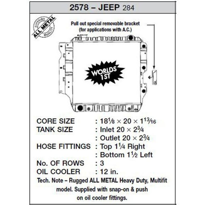 CSF 2578 Radiator