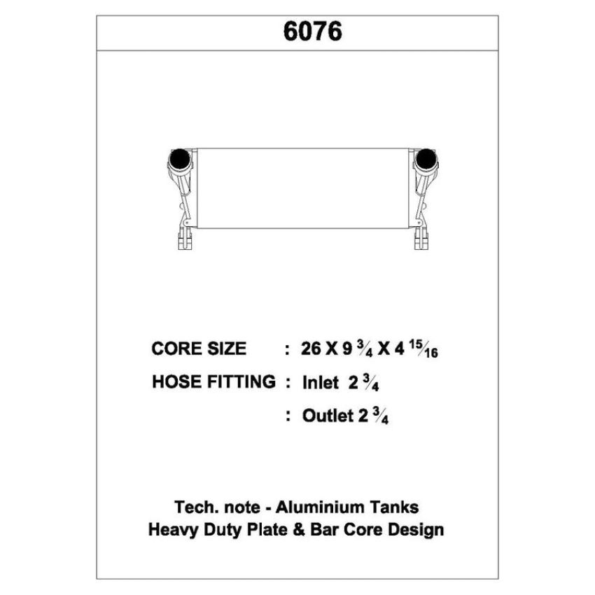 CSF 6076 Intercooler