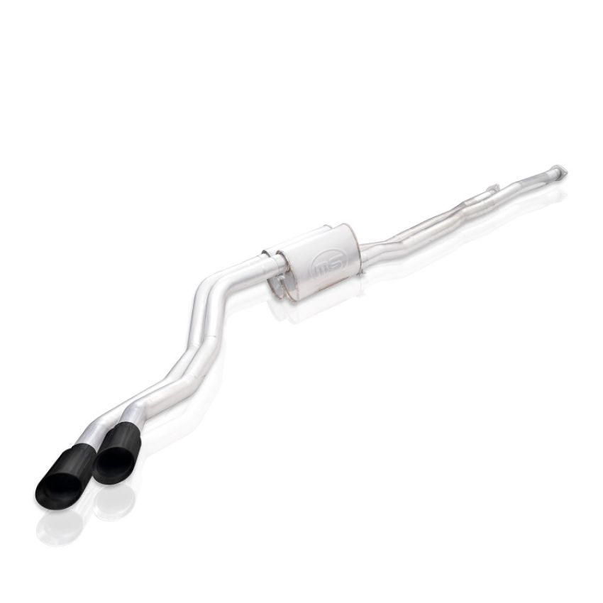 Stainless Works TOYT14CBR-B 2014+ Toyota Tundra 5.7L Redline Series Cat-Back Exhaust w/Black Tips