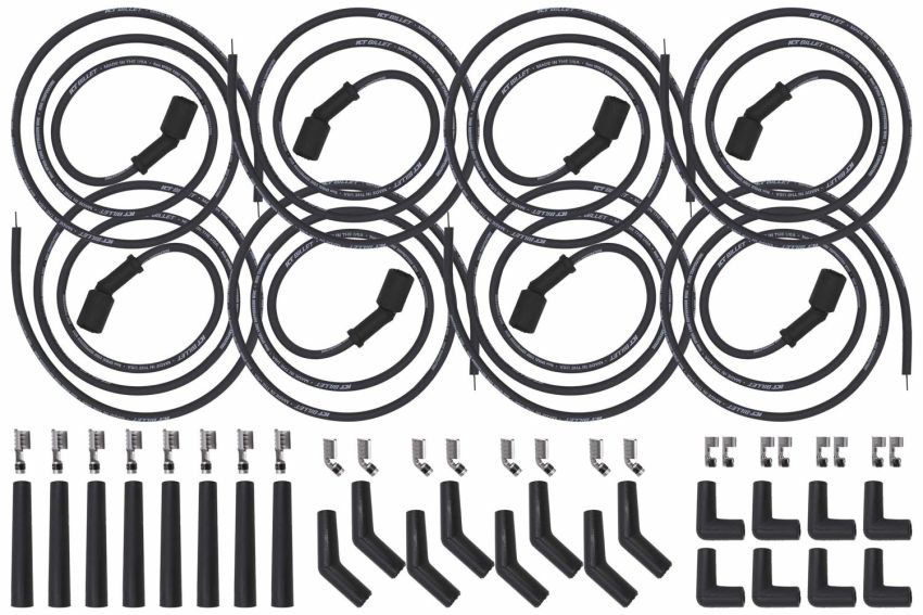 ICT BILLET ICT551083 Universal Spark Plug Wir e Set Remote Coil