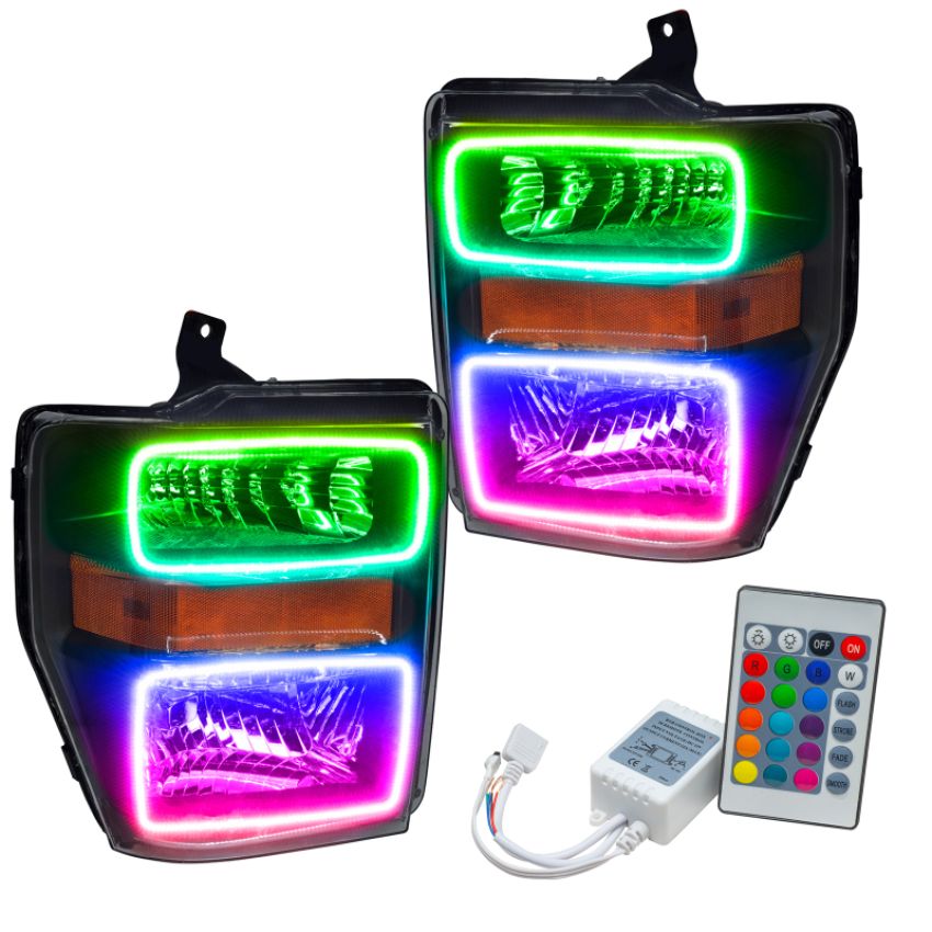 Oracle Lighting 7190-504 SMD Pre-Assembled Headlights, Black Bezel, ColorSHIFT(tm) - Simple