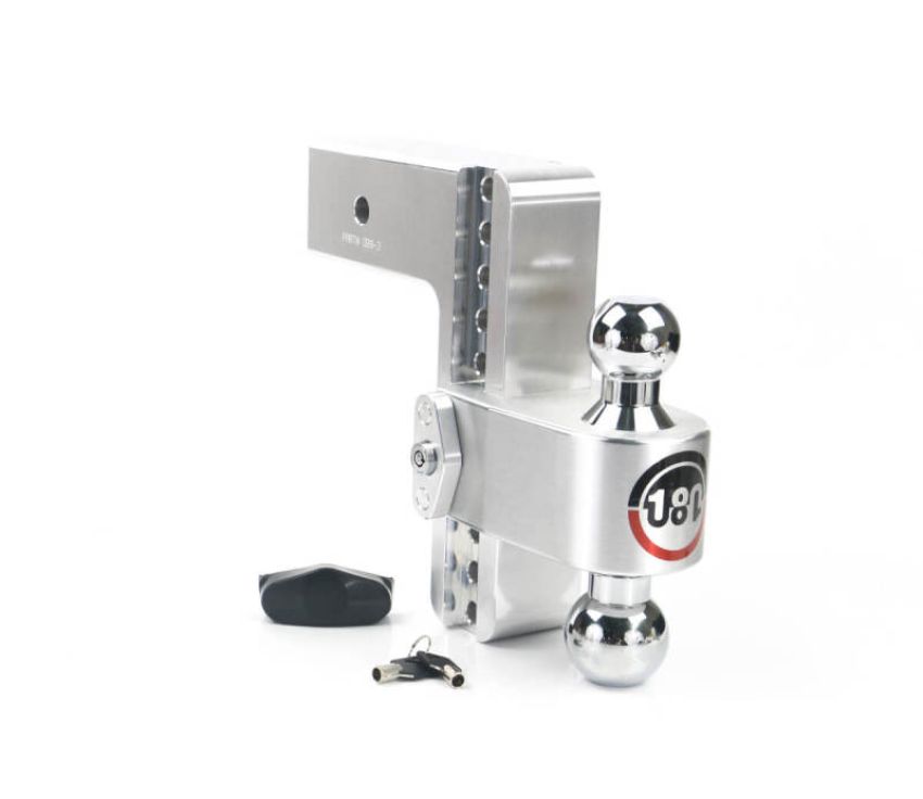 Weigh Safe CTB8-3 180 Hitch 8in Drop Hitch & 3in Shank (10K/21K GTWR) - Aluminum