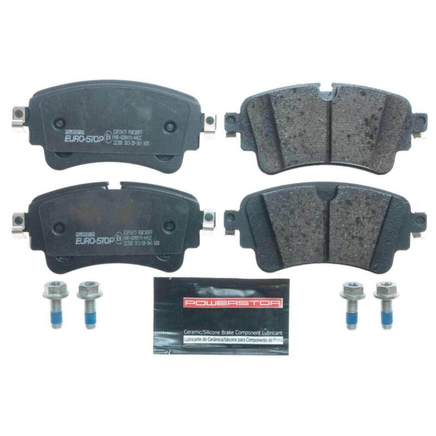 PowerStop ESP2479 EuroStop ECE-R90 Certified Brake Pad Set