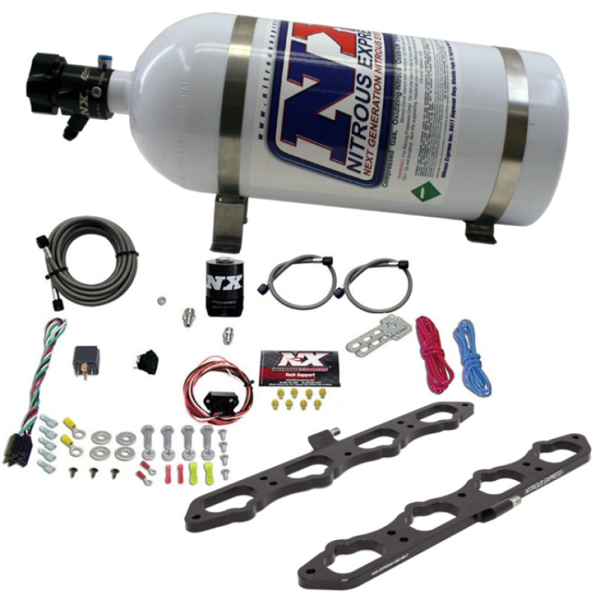 Nitrous Express 20957-10 Coyote Dry Direct Port Plate System(10LB Bottle)