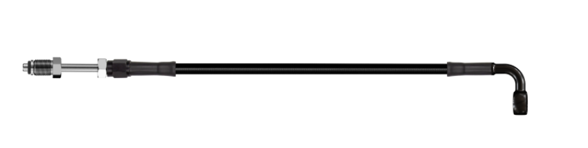 Goodridge HD1090-1CB-BK60 60in Universal Clutch Line w/Blk Zinc Fitting & Blk Hose - 90Deg Banjo w/Straight 7/16 UNF