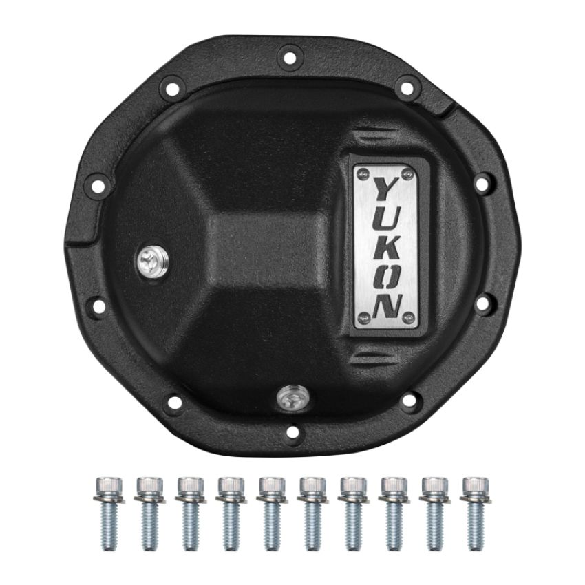 Yukon Gear & Axle YHCC-GM8.5-M Yukon Hardcore Nodular Iron Cover for Rear GM 8.6in w/8mm Cover Bolts