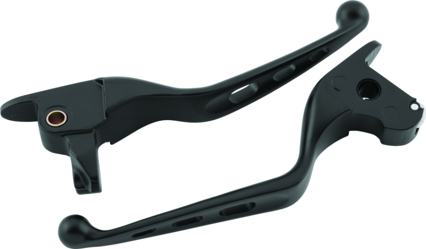 Bikers Choice 491155 14-Up Touring Black Tri-Hole Lever Set