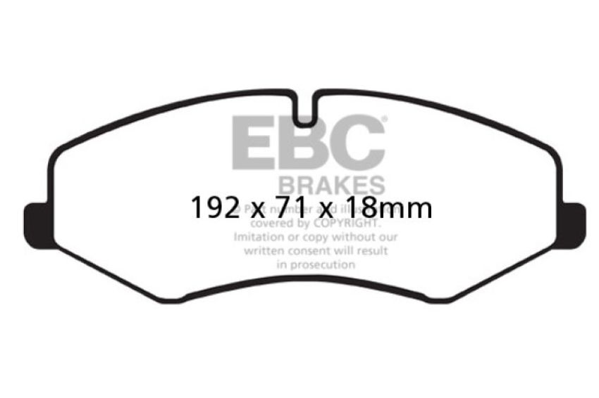 EBC Brakes DP62060 6000 Series Greenstuff Truck/SUV Brakes Disc Pads